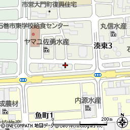 宮城県石巻市湊須賀松周辺の地図