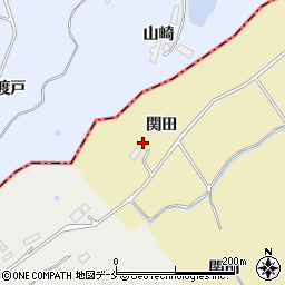 宮城県東松島市川下関田周辺の地図