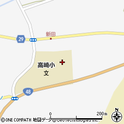 東根市役所　高崎学童クラブ周辺の地図