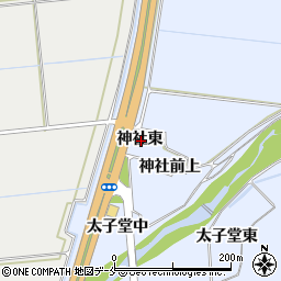 宮城県富谷市三ノ関神社東周辺の地図