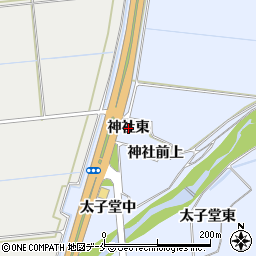 宮城県富谷市三ノ関（神社東）周辺の地図