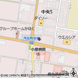 山形県西村山郡河北町谷地中央５丁目9-13周辺の地図