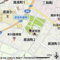 宮城県石巻市渡波町周辺の地図
