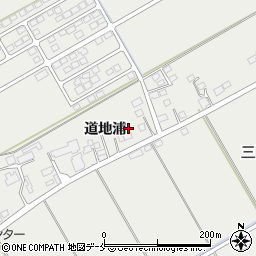 宮城県東松島市矢本道地浦周辺の地図