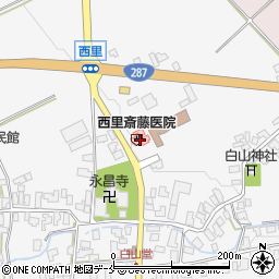 西里斎藤医院周辺の地図