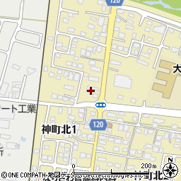 株式会社新月堂　東根営業所周辺の地図