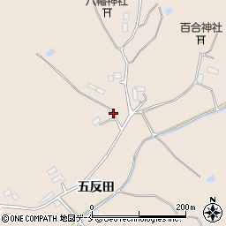 宮城県東松島市根古朴木沢周辺の地図