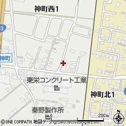 株式会社吉田　神町工場周辺の地図