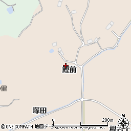 宮城県東松島市根古鰹前周辺の地図