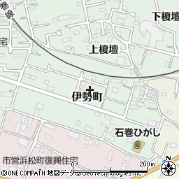 宮城県石巻市伊勢町周辺の地図