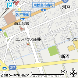 宮城県東松島市矢本新沼88周辺の地図