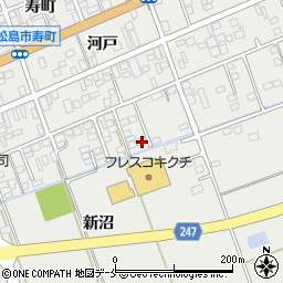 宮城県東松島市矢本新沼190周辺の地図