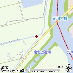 宮城県東松島市大曲（土手下）周辺の地図