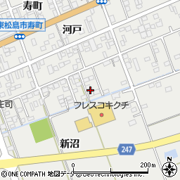 宮城県東松島市矢本新沼187周辺の地図