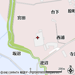 日本板硝子東北株式会社　大郷工場周辺の地図