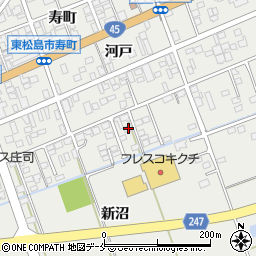 宮城県東松島市矢本新沼143周辺の地図