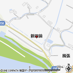宮城県東松島市新田新田前周辺の地図