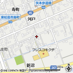 宮城県東松島市矢本新沼188周辺の地図