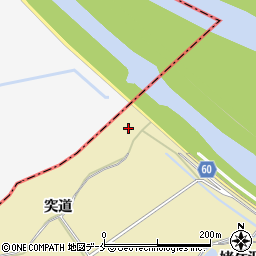 宮城県東松島市川下突道周辺の地図