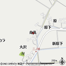 宮城県富谷市二ノ関身洗周辺の地図