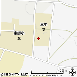 東根市立第三中学校周辺の地図