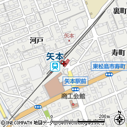 矢本駅周辺の地図
