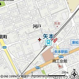 宮城県東松島市矢本裏町周辺の地図