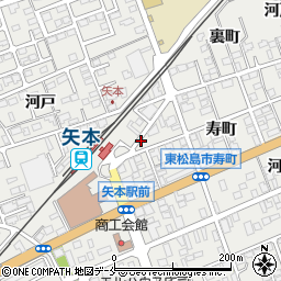 宮城県東松島市矢本栄町周辺の地図