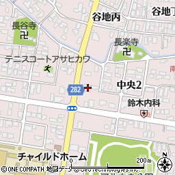 山形県西村山郡河北町谷地中央２丁目1-15周辺の地図