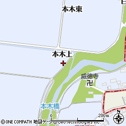 宮城県富谷市三ノ関本木上周辺の地図