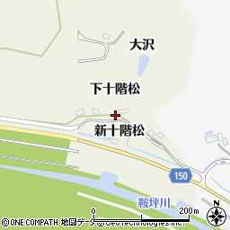 宮城県東松島市西福田下十階松32-2周辺の地図