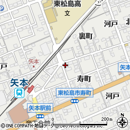 宮城県東松島市矢本寿町27周辺の地図