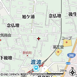 宮城県石巻市渡波念仏壇周辺の地図