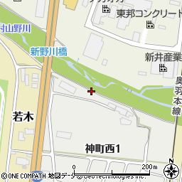 山形県東根市神町西1丁目5周辺の地図