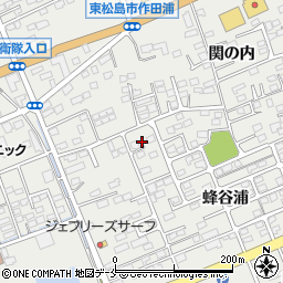宮城県東松島市矢本蜂谷浦69-8周辺の地図