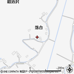 宮城県東松島市新田落合周辺の地図