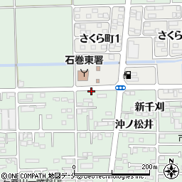 ミニストップ石巻新千刈店周辺の地図