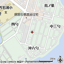 宮城県石巻市渡波四勺周辺の地図