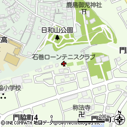 石巻ローンテニスクラブ周辺の地図