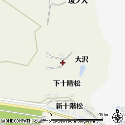 宮城県東松島市西福田大沢周辺の地図