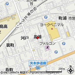宮城県東松島市矢本北浦周辺の地図