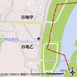 山形県西村山郡河北町谷地乙843周辺の地図