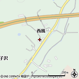 宮城県東松島市高松西風周辺の地図