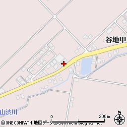 山形県西村山郡河北町谷地嶋周辺の地図