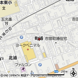 宮城県東松島市矢本町浦周辺の地図
