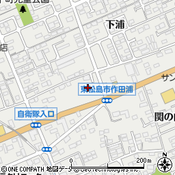 宮城県東松島市矢本（作田浦）周辺の地図