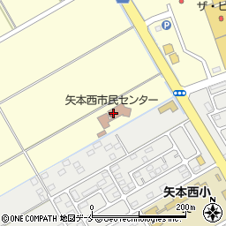東松島市　矢本西市民センター周辺の地図