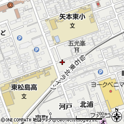 宮城県東松島市矢本大溜233-2周辺の地図