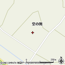 宮城県東松島市西福田堂の舞周辺の地図