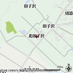 宮城県富谷市志戸田北田子沢周辺の地図
